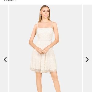 LARA NY spaghetti strap bridal dress